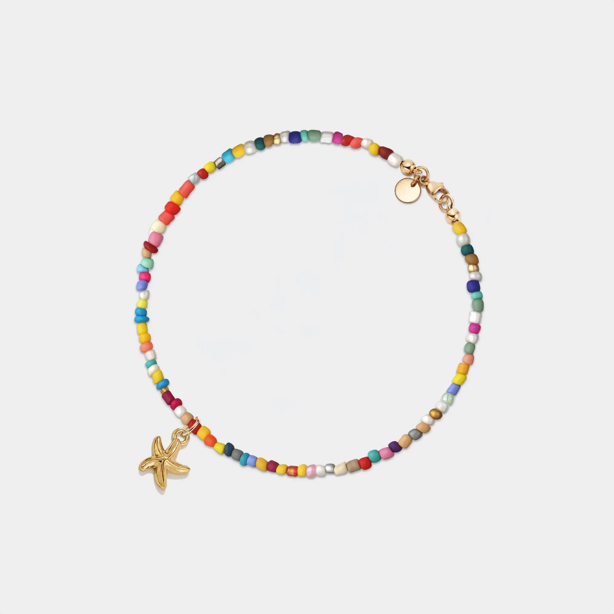 Rainbow Starfish Rave Anklet