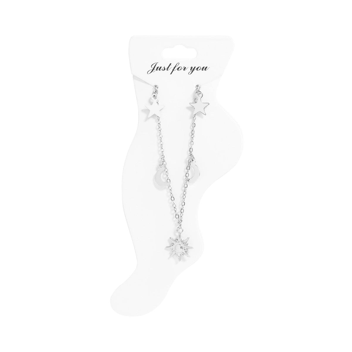 Cosmic Foot Freak Moon & Star Anklet