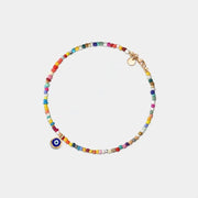 Side Eye Protection Rainbow Anklet