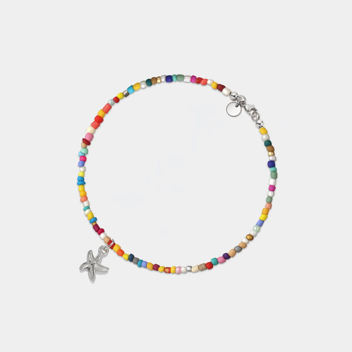 Rainbow Starfish Rave Anklet
