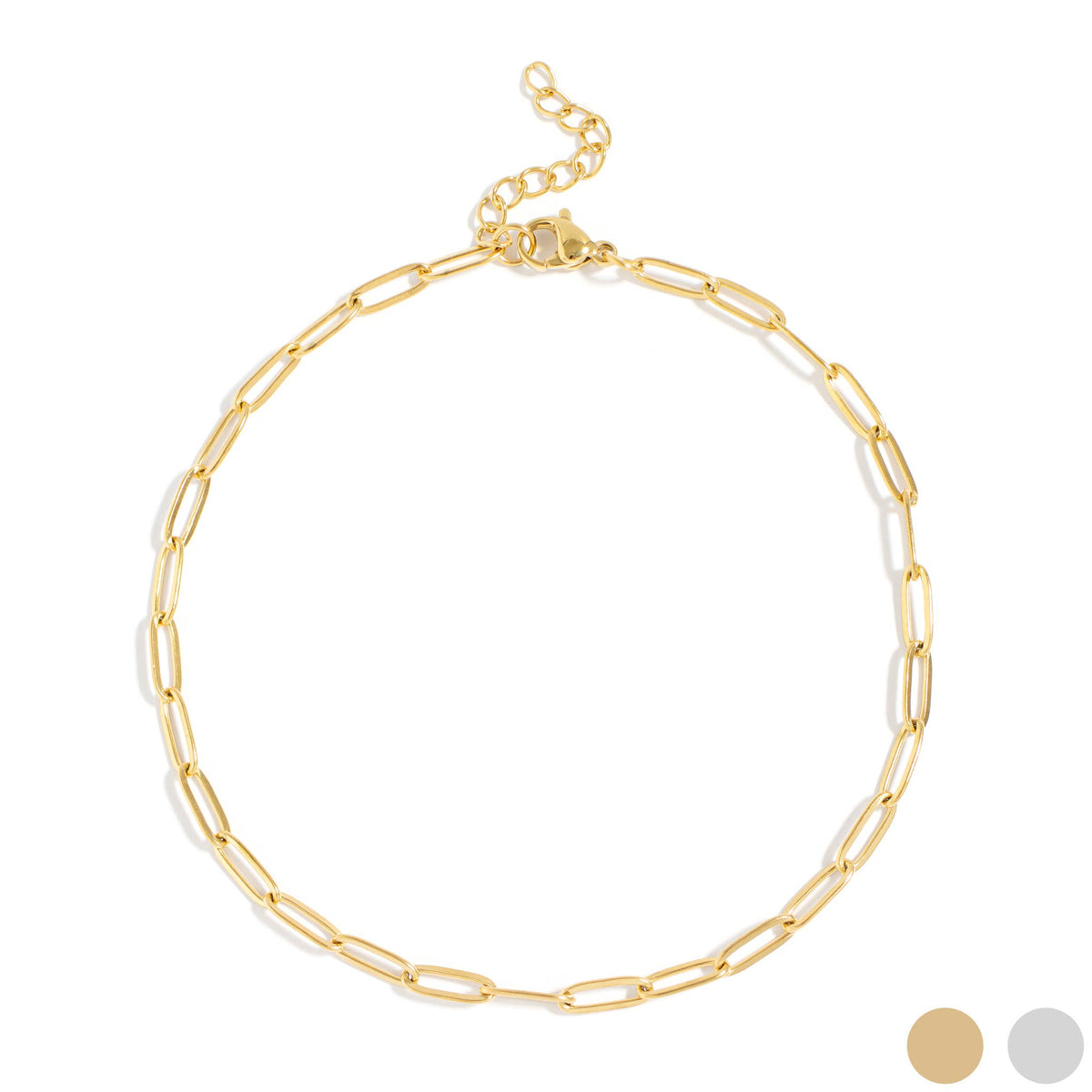 Office Supply Rebellion Paperclip Anklet