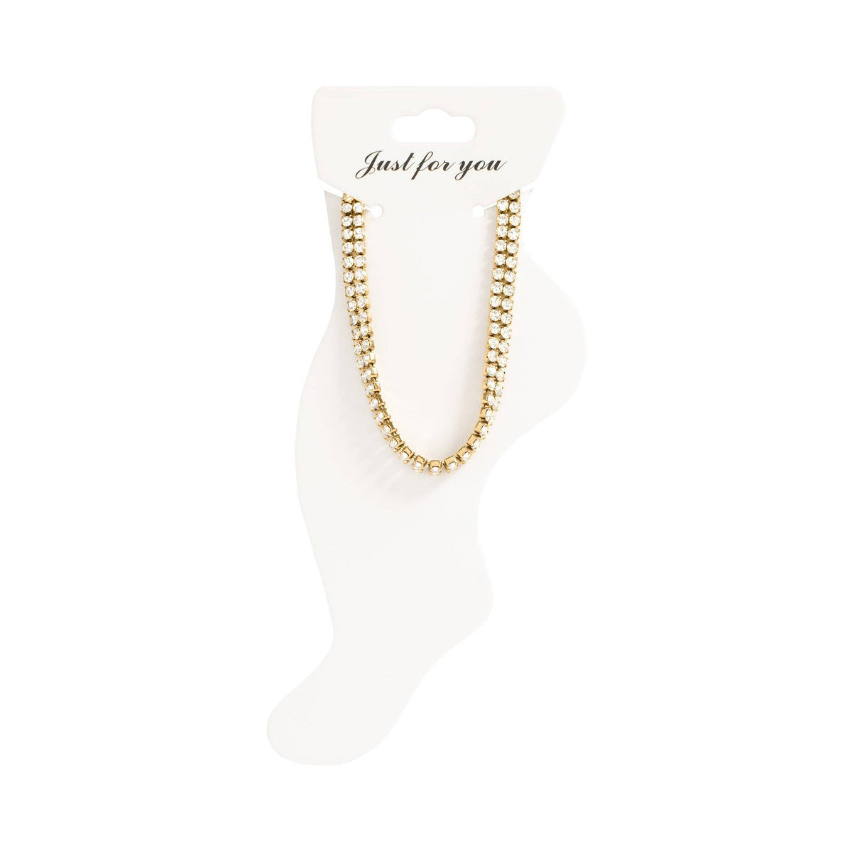 Bedazzled Chaos Double Row Anklet