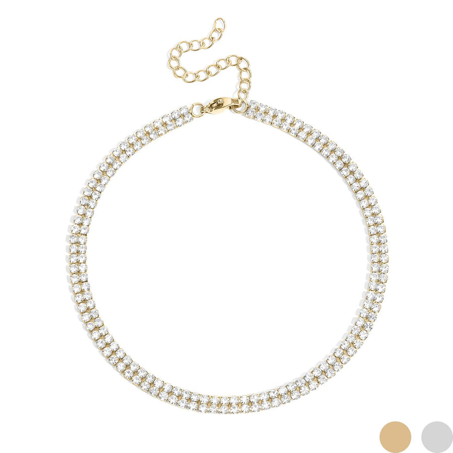 Bedazzled Chaos Double Row Anklet