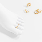 Point Taken Adjustable Toe Ring - Silver