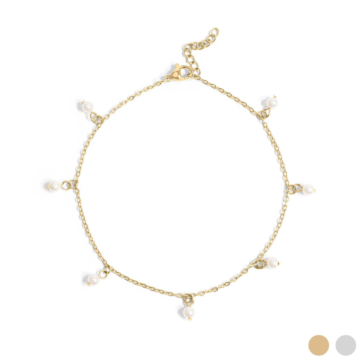 Pearl Clutching Anklet