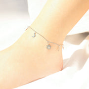 Cosmic Foot Freak Moon & Star Anklet