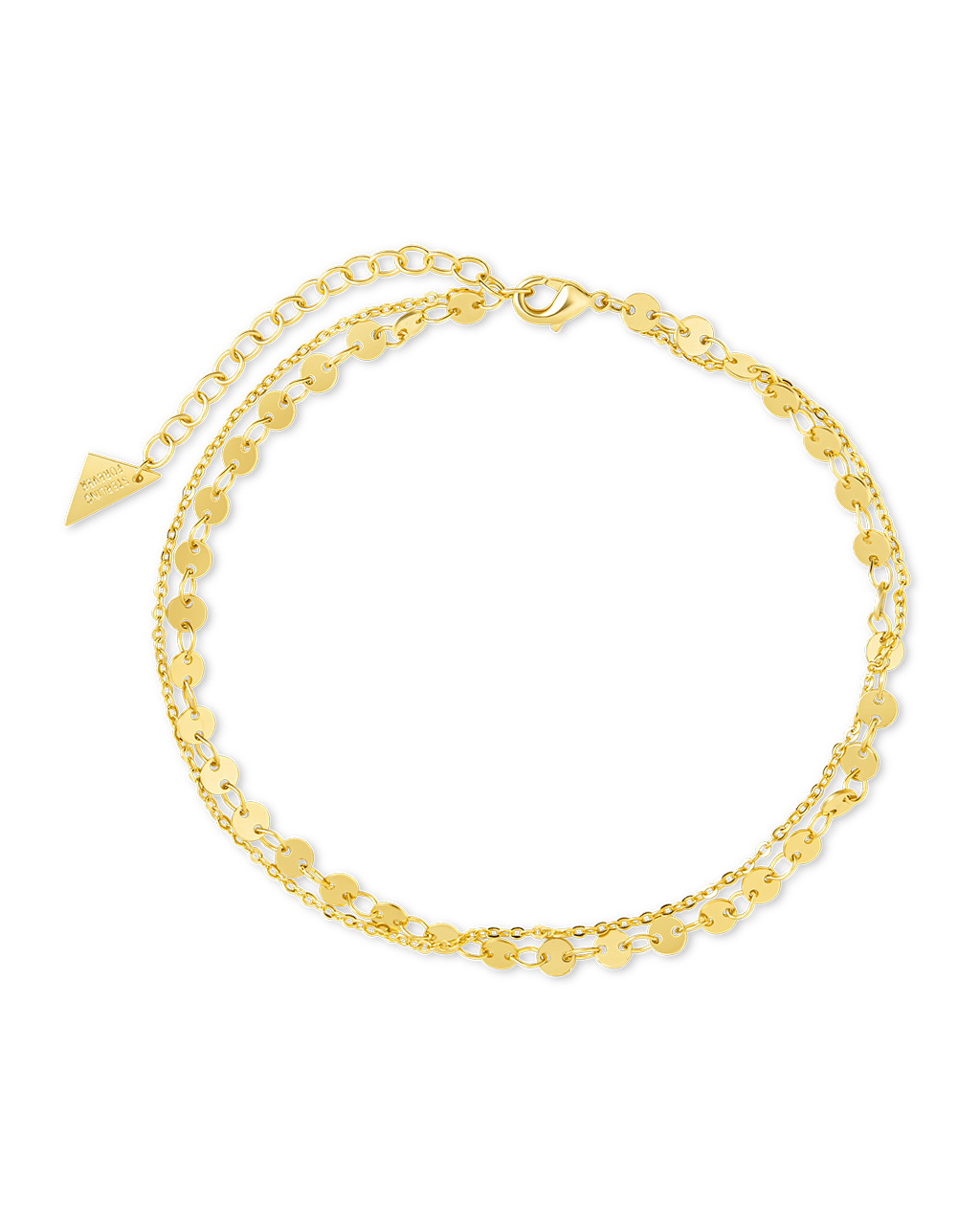 Tiny Disco Layered Disc Anklet