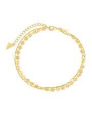 Tiny Disco Layered Disc Anklet