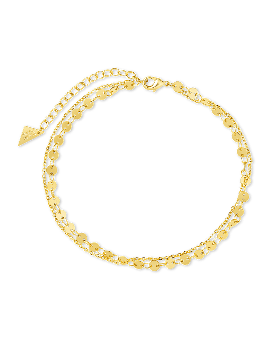 Tiny Disco Layered Disc Anklet