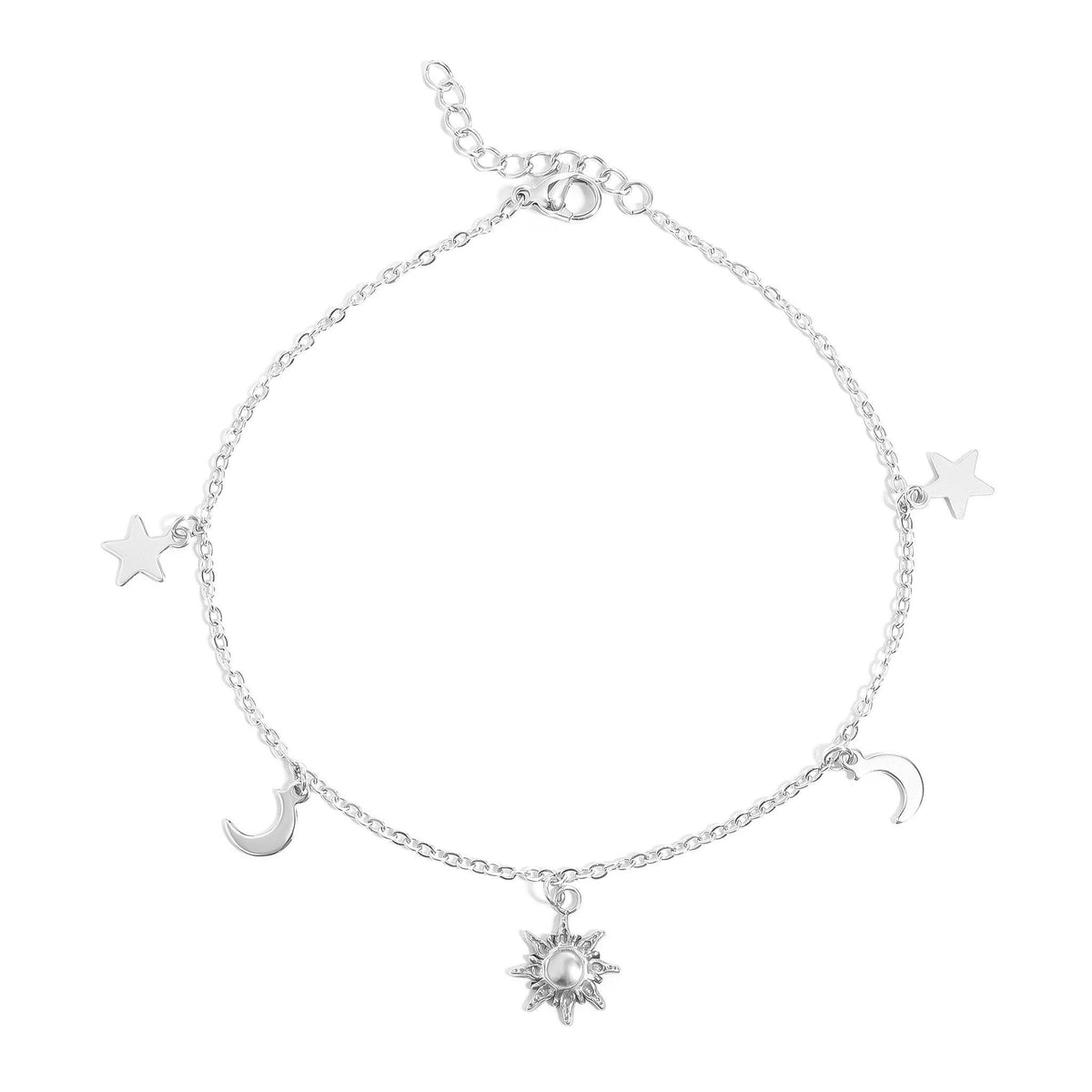 Cosmic Foot Freak Moon & Star Anklet