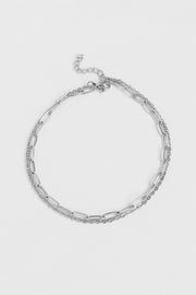 Double Trouble Loop & Paperclip Anklet