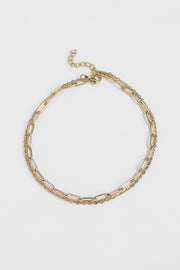 Double Trouble Loop & Paperclip Anklet
