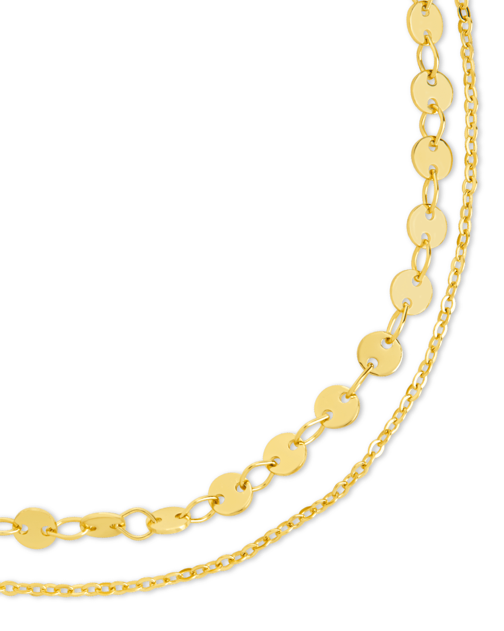 Tiny Disco Layered Disc Anklet
