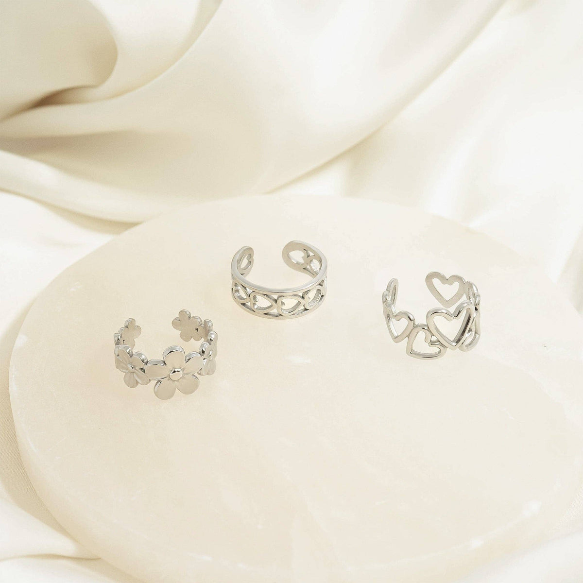 Heart On My Toe (Literally) Adjustable Toe Ring - Silver