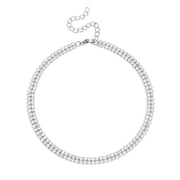 Bedazzled Chaos Double Row Anklet