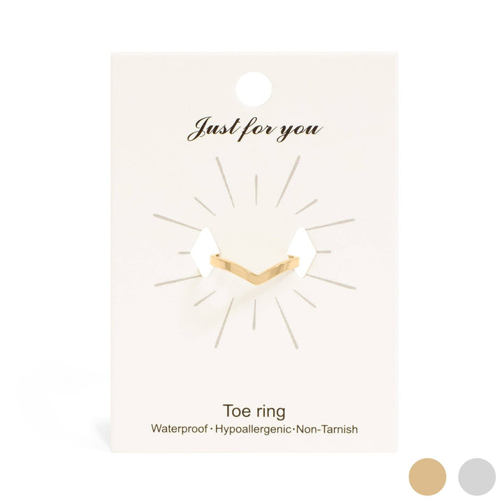18K Gold PVD Stainless Steel Point Toe Ring