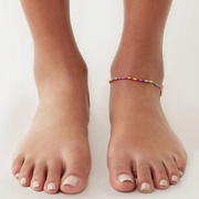 Rainbow Starfish Rave Anklet