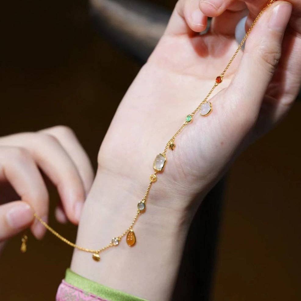 Starfish Royalty Boho Anklet