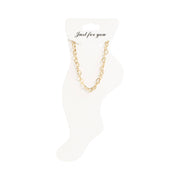 Emotionally Available Linked Hearts Anklet