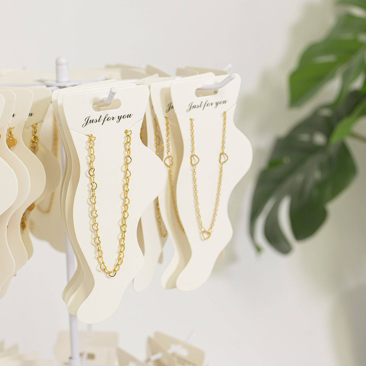 Emotionally Available Linked Hearts Anklet