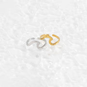 Tsunami of Compliments Adjustable Toe Ring - Silver