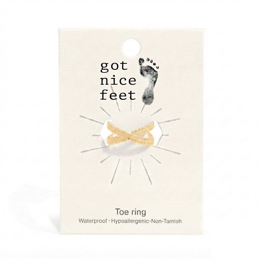 Toe Crossover Event Toe Ring - Silver