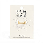 Triple Threat Toe Ring - Silver