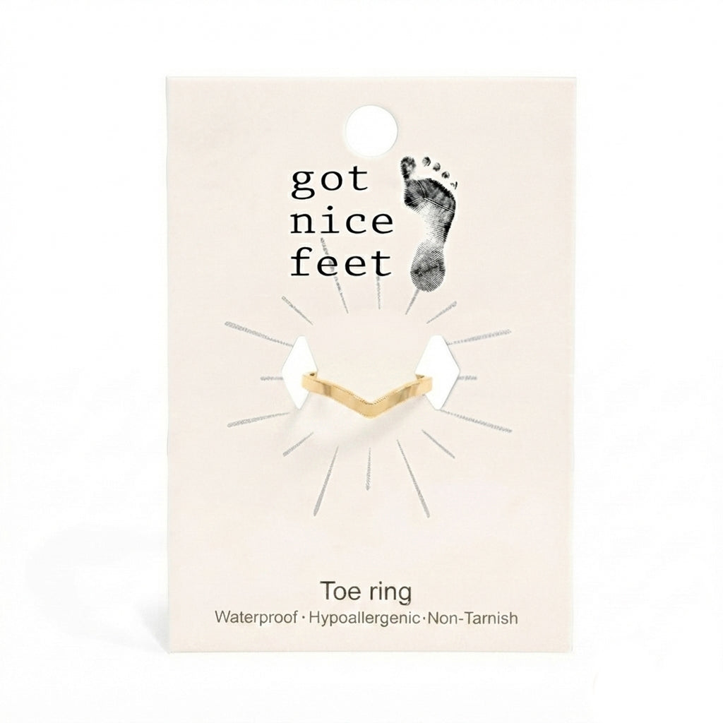 Point Taken Adjustable Toe Ring - Silver