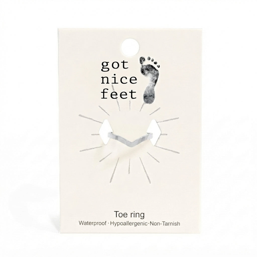 Point Taken Adjustable Toe Ring - Silver