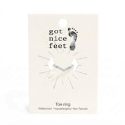 Point Taken Adjustable Toe Ring - Silver