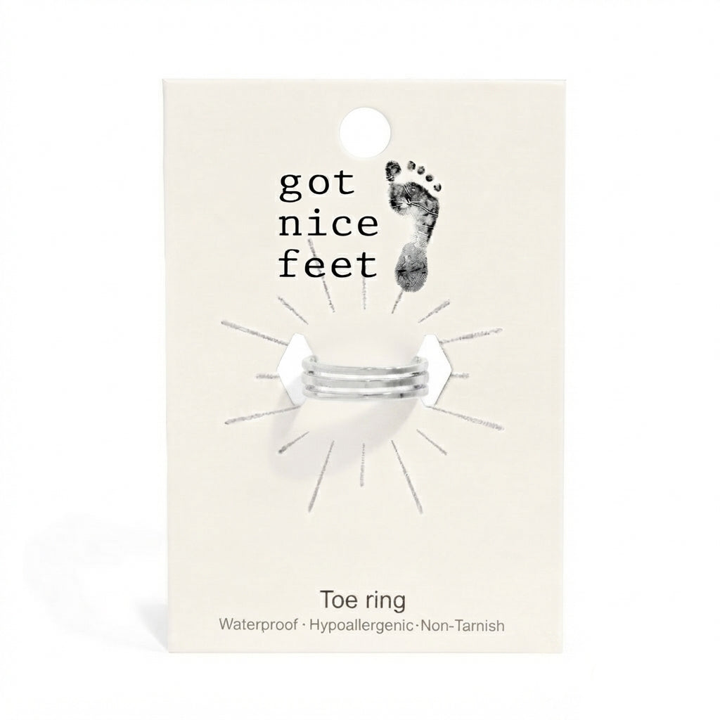 Triple Threat Toe Ring - Silver