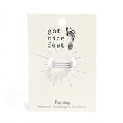 Triple Threat Toe Ring - Silver